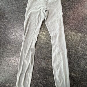 lululemon athletica Light Gray Ribbed Leggings